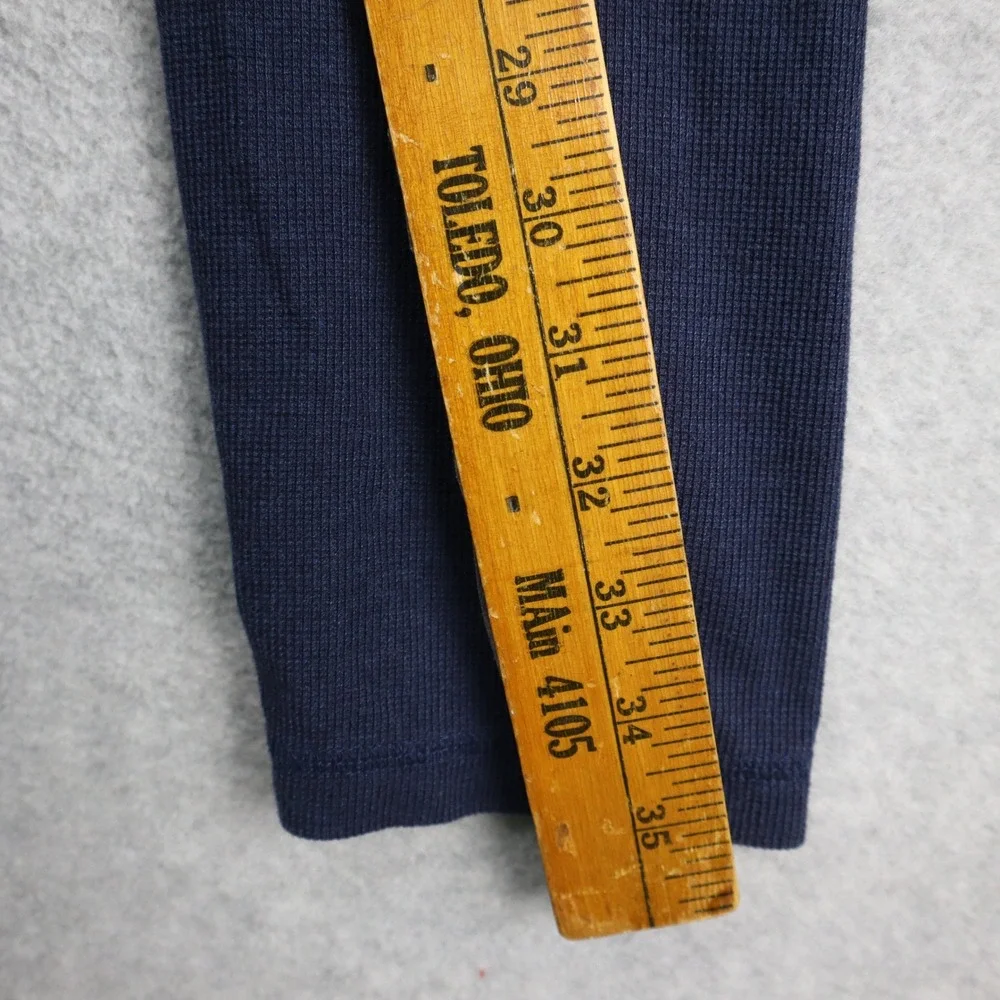 Banana Republic Henley Shirt Mens XXL Tall Navy Blue Waffle Knit Long Sleeve Tee